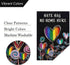 Hate Has No Home Here Pride Garden Flag 12x18 Double Sided Burlap, Small Rainbow Love Heart Gay Lesbian LGBT Pansexual Garden Yard Flags Sign Bann...