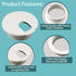1-3/8 inch Plastic Desk Grommet Wire Cord Cable Grommets Hole Cover, Office Computer Table Wire Organizer Cover, Furniture Cabinet Cable Hole Cove...