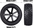 12mm Hex 2.2'' Pre-Glued RC Buggy Wheels and Tires, Out Dia. 3.5'' for 1/10 1/12 1/14 1/16 Off-Road RC Buggy Truck, Set of 4...