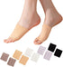 Women Open Toe Half Socks Cotton Peep Toe Mule Sandal Sock for Clogs Flip Flop Slide Slipper Liner Sock 5-9 (1orange1black1white1brown1purple)...