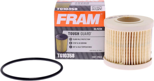 FRAM Tough Guard Replacement Oil Filter TG10358, Designed for Interval Full-Flow Changes Lasting Up to 15K Miles...