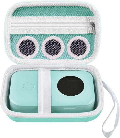 D30 Label Maker Case Green Compatible with Phomemo D30 D35 Label Maker, for NIIMBOT D11 D110, for JADENS D110, Case Easily Storage and Carry, Easi...