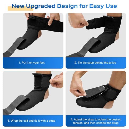 Plantar Fasciitis Night Splint-which Supportive Foot Brace with Arch Cushion for Plantar Fasciitis, Achilles Tendonitis, Foot Drop & Heel Spur Pai...