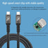 240W 3.2FT USB4 Fast Charging Cable USB-C to USB-C, Compatible with Thun-debalt 4/3, Supports 8K@60Hz Display & 40Gbps Data Transfer, for All Type...