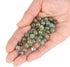 70PCS Natural 8MM Healing Gemstone, Prehnite Energy Stone Round Loose Beads, Semi-Precious Crystal Beads with Free Elastic String for Jewelry Maki...