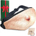 White Elephant Gifts Funny Gag Gifts,3D Men Beer Fake Belly Dad Bag Waist Packs,Waterproof Fanny Pack Unisex for Father's Day,Christmas,Stocking S...