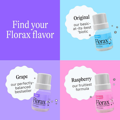 Florax - Liquid Probiotic Supplement - On-The-Go Gut Support for Women and Men - Vegan, Gluten Free, Lactose Free, Soy Free and Preservative Free ...