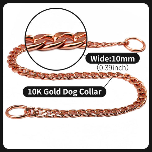 Stainless Steel P Chock Metal Chain -JYHY Dog Necklace Collars Walking Training Pet Supplies for Small Medium Large Dogs (20" (Neck Fits 16"-18"),...