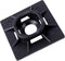 Gardner Bender MB-20UVB Cable Tie Mounting Base, 1 Inch. x 1 Inch., Wire / Cord Management Industrial and Household Use, 100 Pk., UV Resistant Bla...