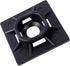 Gardner Bender MB-20UVB Cable Tie Mounting Base, 1 Inch. x 1 Inch., Wire / Cord Management Industrial and Household Use, 100 Pk., UV Resistant Bla...