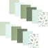 Hudson Baby Unisex Baby Cotton Flannel Burp Cloths Bundle, Eucalyptus, One Size...