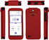 Fitted Leather Case with Lanyard for Omnipod 5 Receiver (Continuous Glucose Monitoring) (Red)...
