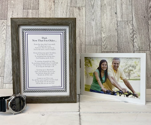 Dad, Now That I'm Older- Gift for Dad from Son Or Daughter for Father's Day, Christmas, Birthday...