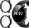 Compatible for OnePlus Watch 2 Case, Lamshaw Hard PC Case with Screen Protector Compatible for OnePlus Watch 2 Smartwatch (2 Pack-Black+Black)...