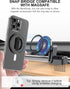 EWA MagOne Ultra Phone Grip Stand with Replaceable Elastic Finger Loop, Removable Magnetic Ring Holder Kickstand Loop, Double-Sided Magnetic Acces...