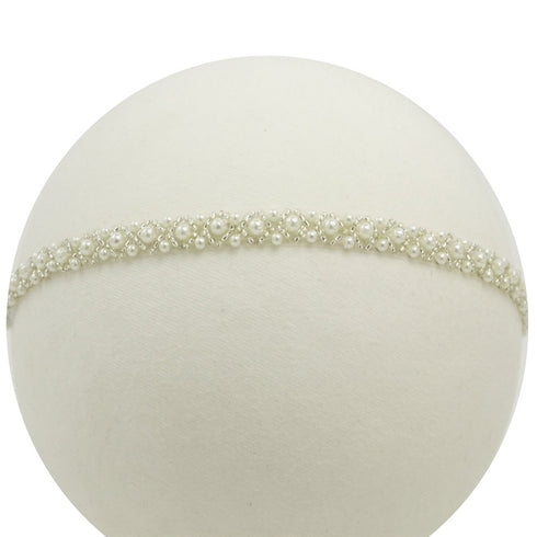 Baptism Headband for Baby Infant Toddler Girls White Christening Headband (0-2 Months)...