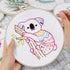 Louise Maelys Embroidery Kit for Beginners Adults, koala pattern Practice kit,Starters cross stitch kit including embroidery hoop, cloth,needles, ...