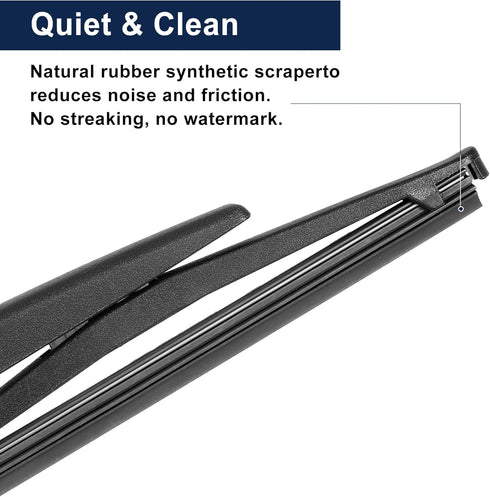 X AUTOHAUX 15inch Car Rear Windshield Wiper Blade Arm Set for Volvo V70 2004 2005 2006 2007...