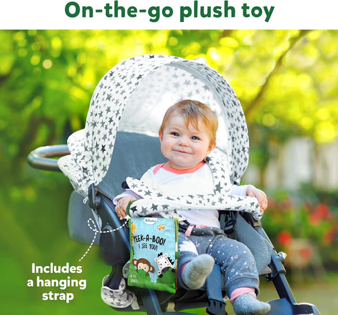 Skillmatics Peek-A-Boo Jungle Book - Soft Cloth Book for Baby, Infant & Toddler Toys, Crinkle Pages for Sensory Play, Gifts for Ages 6 Months and ...