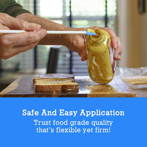 Spatty Daddy Kitchen Spatula Set (6 and 12 Inch Blue) Shark Tank Mom Made to Scrape Last Drop From Jars, Ketchup, Icing, Peanut Butter, Spreading ...