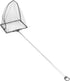 Lpraer Aquarium Fish Net 5" x 6" Fish Net with Extendable 7.4"-16.3" Telescopic Stainless Steel Long Handle Fine Mesh Fish Net for Fish Tank...