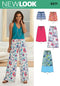 Simplicity Creative Patterns New Look 6271 Misses' Skirt in Three Lengths and Pants or Shorts, A (10-12-14-16-18-20-22)...