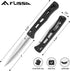FLISSA Folding Pocket Knife, 4-inch EDC Knife with G10 Handle, D2 Steel Blade, Belt Clip, Thumb Stud and Axis Lock, Tactical Knives for Men Women,...