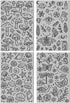 CHGCRAFT 4PCS Polymer Clay Texture Sheets Mushroom Clay Texture Mat Clay Sea Life Butterfly Dragon Pattern Pad Texture Sheets Clay Stamps Tools fo...
