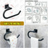 Alise Hand Towel Holder Towel Ring for Bathroom Lavatory Wall Mount,SUS304 Stainless Steel Towel Hanger Towel Rack,Matte Black GK8010-B...