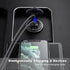 GemCoo 63W USB C Car Charger Socket, 45W PD Outlet 18W QC3.0 Charger 12V USB Cigarette Lighter Socket with LED Voltmeter for Car RV Boat Marine Tr...