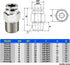 TAILONZ PNEUMATIC 304 Stainless Steel Male Straight 4MM Tube OD x 1/8 Inch NPT Thread Push to Connect Fittings PC4-N1 (Pack of 2)...
