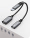 USB-C Male to Lightning Female Audio Adapter for iPhone 15, 2-in-1 USB C to Lightning Headphones Adapter and PD-60W Charger for iPad Pro, MacBook ...