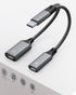 USB-C Male to Lightning Female Audio Adapter for iPhone 15, 2-in-1 USB C to Lightning Headphones Adapter and PD-60W Charger for iPad Pro, MacBook ...