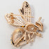 Women's Bumble Bee Pin Brooch + Pendant 2 in 1-1 2/5 Inch - Crystal Cubic-Zirconia Enamel Bee Collection Accessories (Gold)...