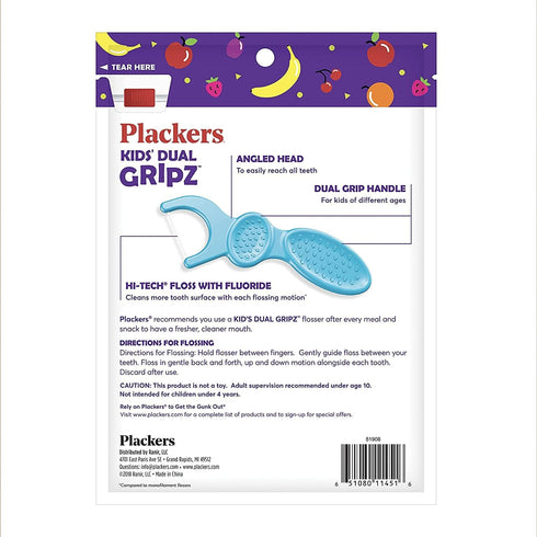 Plackers Kids Flossers - 75 Count - Pack of 3...
