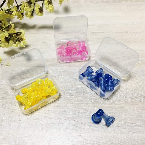 18 Pcs (3 sizes) Rectangle Mini Clear Plastic Storage Containers Box Case with lid for Items,Pills,Herbs,Baby products, Bead, Jewelry, and Other S...