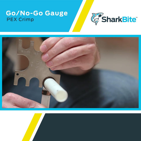 SharkBite 3/8 Inch PEX Crimp Tool Go / No-Go Gauge, Plumbing Fittings, 23080...
