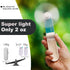 Personal Handheld Fan, Mini Portable Pocket Fan, Small Travel Eyelash Fans USB Rechargeable for Home Sports Outdoor Travel, 2 Speed Powerful Wind ...