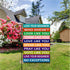 love thy neighbor garden flag Love your Neighbor Yard Sign Garden Flags Rustic Country Decor Yard Decor Outdoor Decor Double Sided Flax Garden Fla...