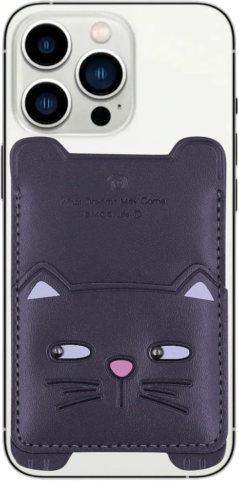 ZGMYC Cute Animals Phone Card Holder Sleeves, PU Leather Adhesive Stick On Wallet Phone Pocket Credit ID Case for All Smartphones...