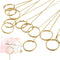Hotop 30 Pcs Floral Card Holder Pick Metal Wire Flower Place Card Stick 13.4 in Picture Photo Memo Holder Round Floral Gift Stick Clip for Centerp...