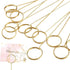 Hotop 30 Pcs Floral Card Holder Pick Metal Wire Flower Place Card Stick 13.4 in Picture Photo Memo Holder Round Floral Gift Stick Clip for Centerp...