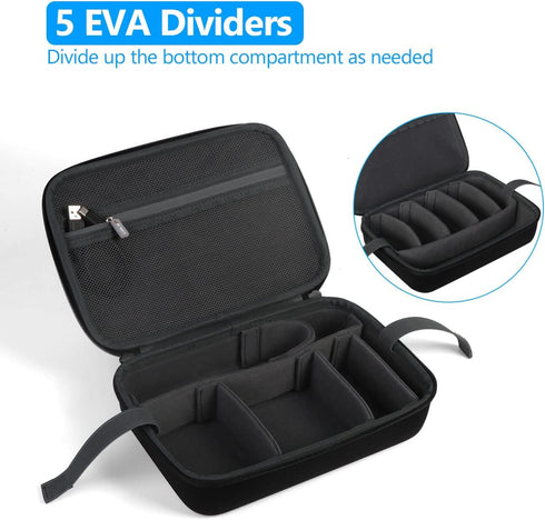 JSVER Hard Case for GoPro Cameras Carrying Case For Gopro Hero 12/11/10/9/8/7/AKASO EK7000/AKASO Brave 4 4K /Brave 7 LE/Brave 8/AKASO V50X /insta3...