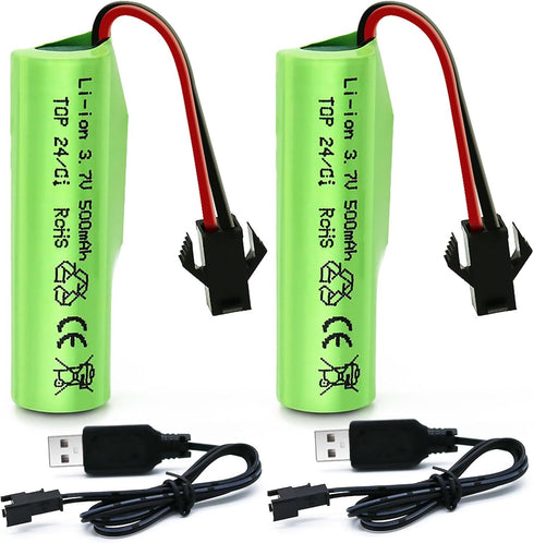 Lithium Battery Rc Car Toy - 3.7V 500mah Li-ion Batteries Rechargeable for Double Sided Rc Stunt Car Trucks Boat Remote Control Toys Cars for E35 ...