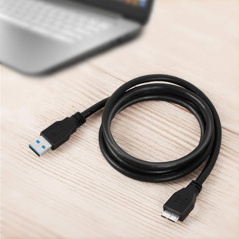 ITD ITANDA USB 3.0 Micro Cable, 3.3ft USB 3.0 A to Micro B Charger Compatible with Samsung Galaxy S5, Note 3, Note Pro 12.2, WD Western Digital My...