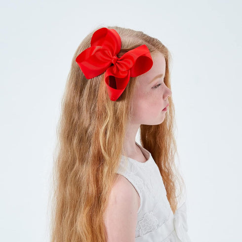 30PCS Big 6 Inch Hair Bows for Girls Grosgrain Ribbon Toddler Hair Accessories with Alligator Clips for Toddlers Baby Girls Kids Teens...
