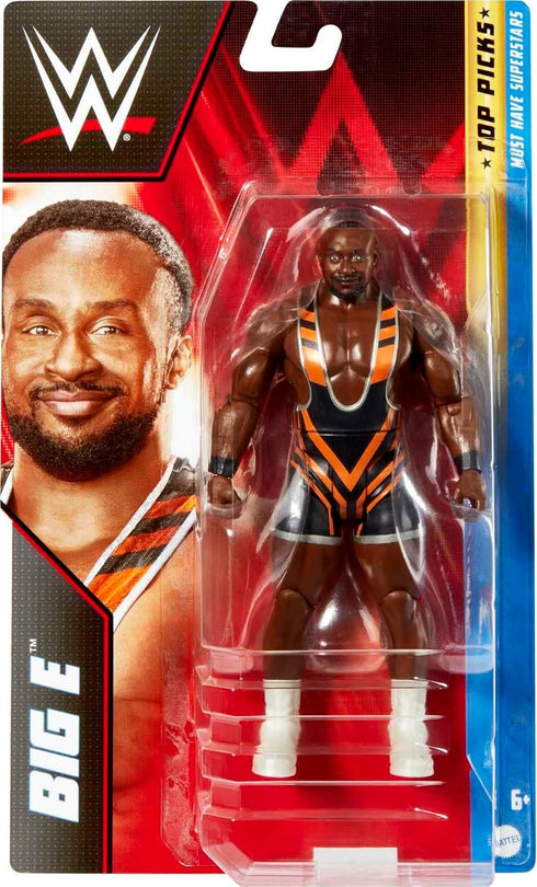 Mattel WWE Big E Top Picks Action Figure, Collectible with 10 Points of Articulation & Life-like Detail, 6-inch...