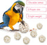 12 Pcs Bird Shreddable Toy 6 Natural Parrot Sola Balls Rattan Foraging Toys Chewing Accessories for Budgie Parakeet Cockatiel Orbs Crafts DIY Vase...