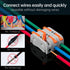 GKEEMARS 50 Pcs Mini Lever Wire, 1 Conductor Compact Wire Connectors Splicing Connectors for Circuit Inline 24-12 AWG (1 in 1 Out)...