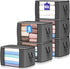 90 L Large Storage Bags, 6 Pack Clothes Storage Bins Foldable Closet Organizers Storage Containers with Reinforced Handle for Clothing, Blanket, C...
